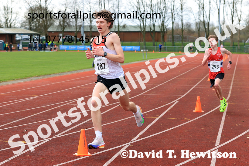 Mens Under-17s Young Athletes 5k, 2026 Northern Mens 12 and Womens 6 Stage Road Relays and Young Athletes 5k, Sheepmount Stadium, Carlisle. Photo: David T. Hewitson/Sports for All Pics